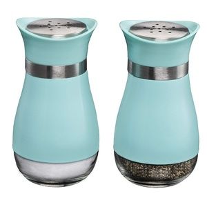 2 Set Elegant Salt and Pepper Shakers , 4 OZ Stain